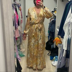 Adrienne Gold Maxi Dress